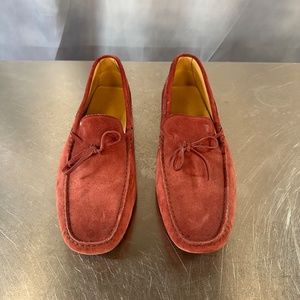 Tod's Gommino Driving Shoe Red Suede